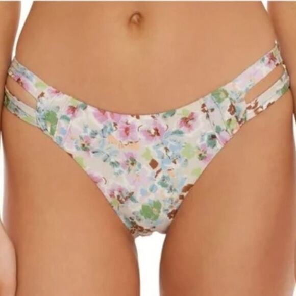 Isabella Rose Maui Floral Reversible Swim Bottom Sz XS NWT - Picture 1 of 13